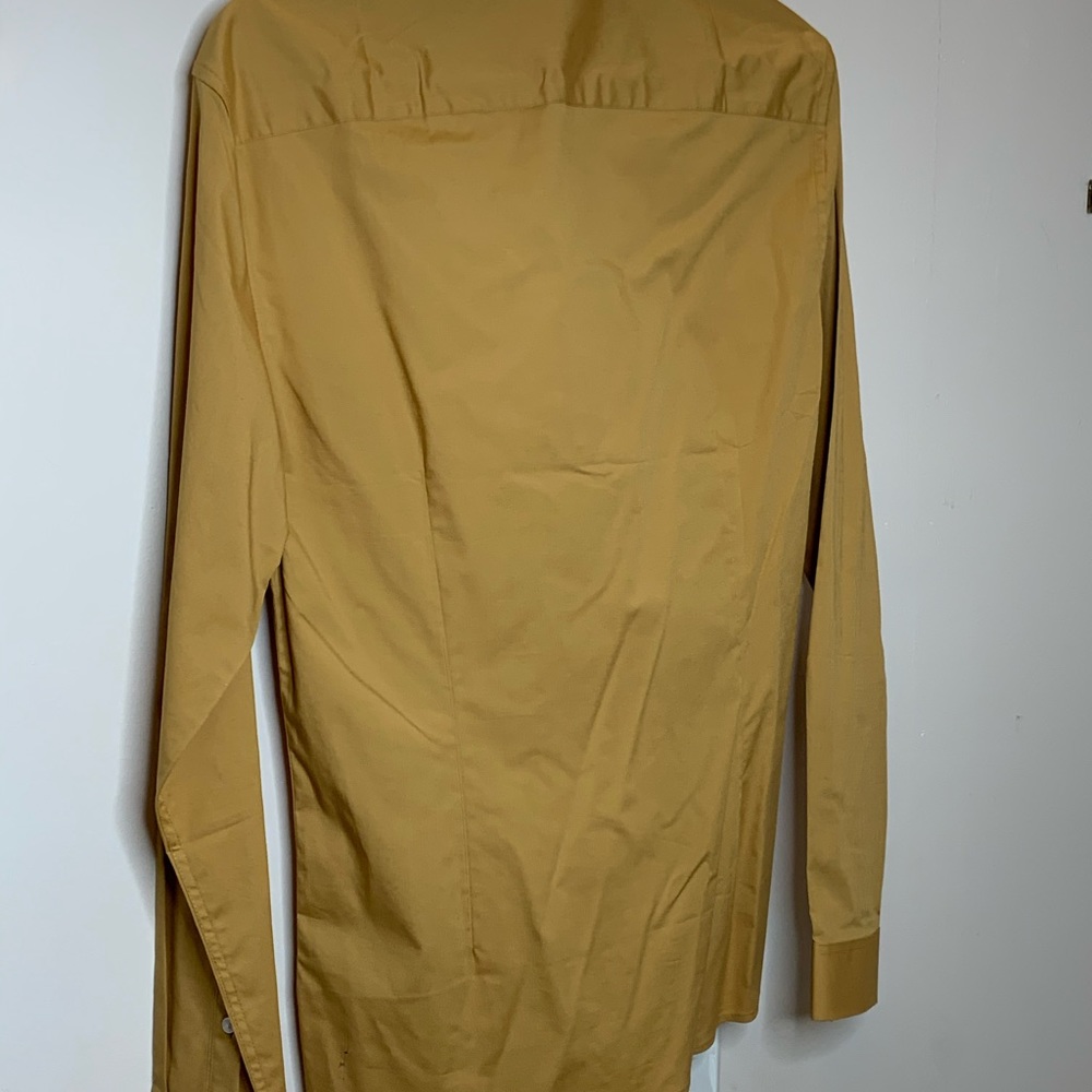 ASOS Yellow Button Down Shirt Size S - Picture 4 of 4
